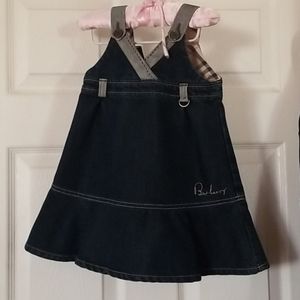 Burberry dress 👗for baby girl size 12 to q8 month